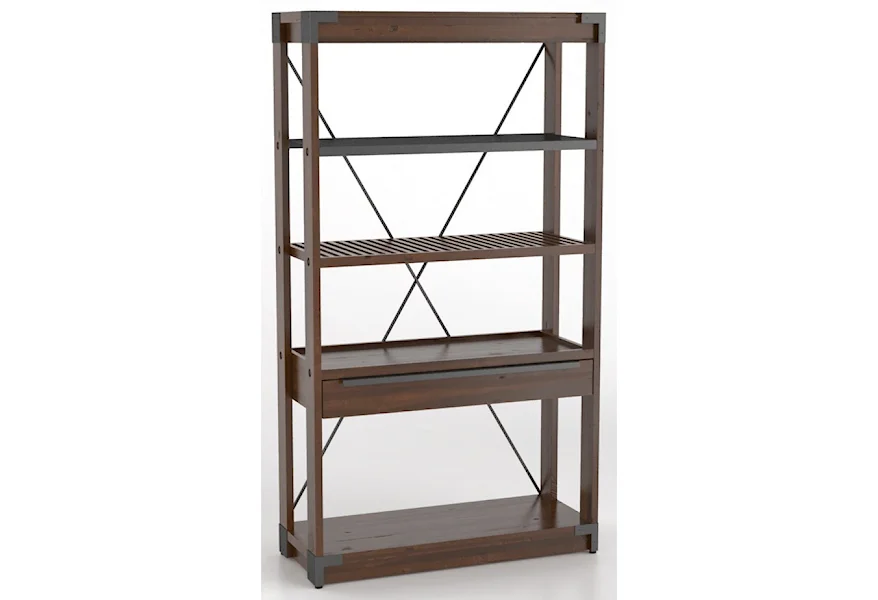 East Side Customizable Wooden Bookcase by Canadel at Esprit Decor Home Furnishings